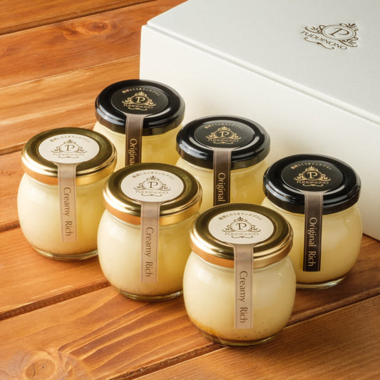 【かため】オリジナルリッチ3個 ＆【やわらかめ】クリーミーリッチ3個セット